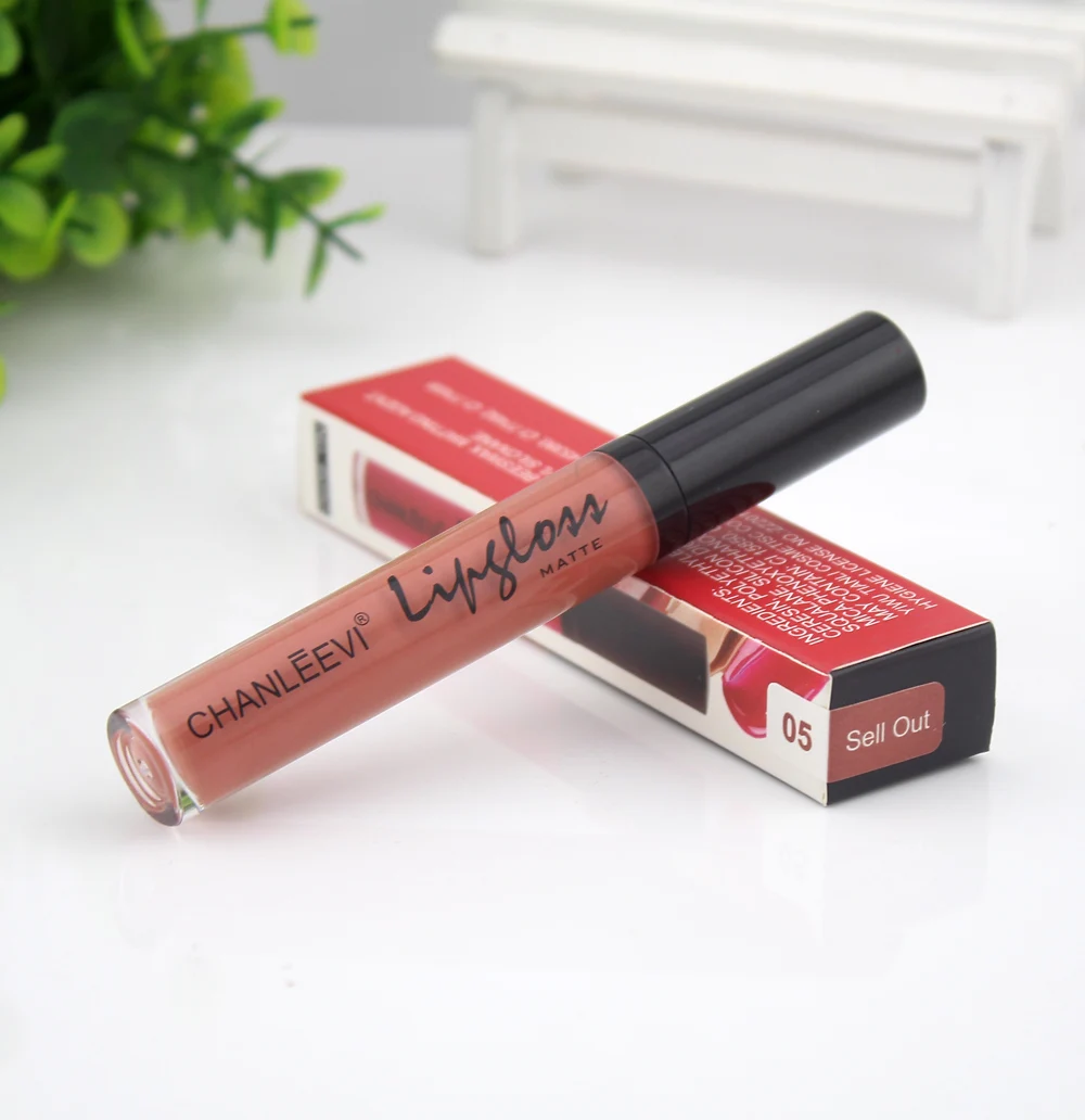 Фирменный матовый глянцевый блеск для губ водонепроницаемый долговечный 12