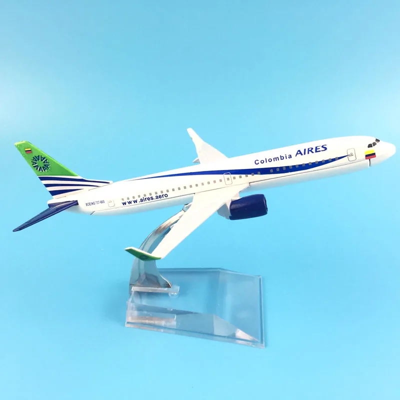 16 см Колумбия-B737-800 авиакомпаний металлического сплава модель самолета игрушки
