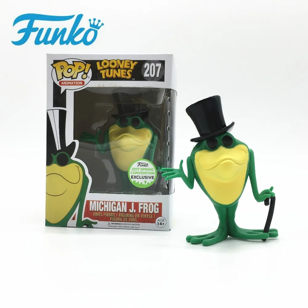 Funko POP Animation: Looney Tings Michigan J. Лягушка 2017 Весенняя игрушка Поющая лягушка ручная