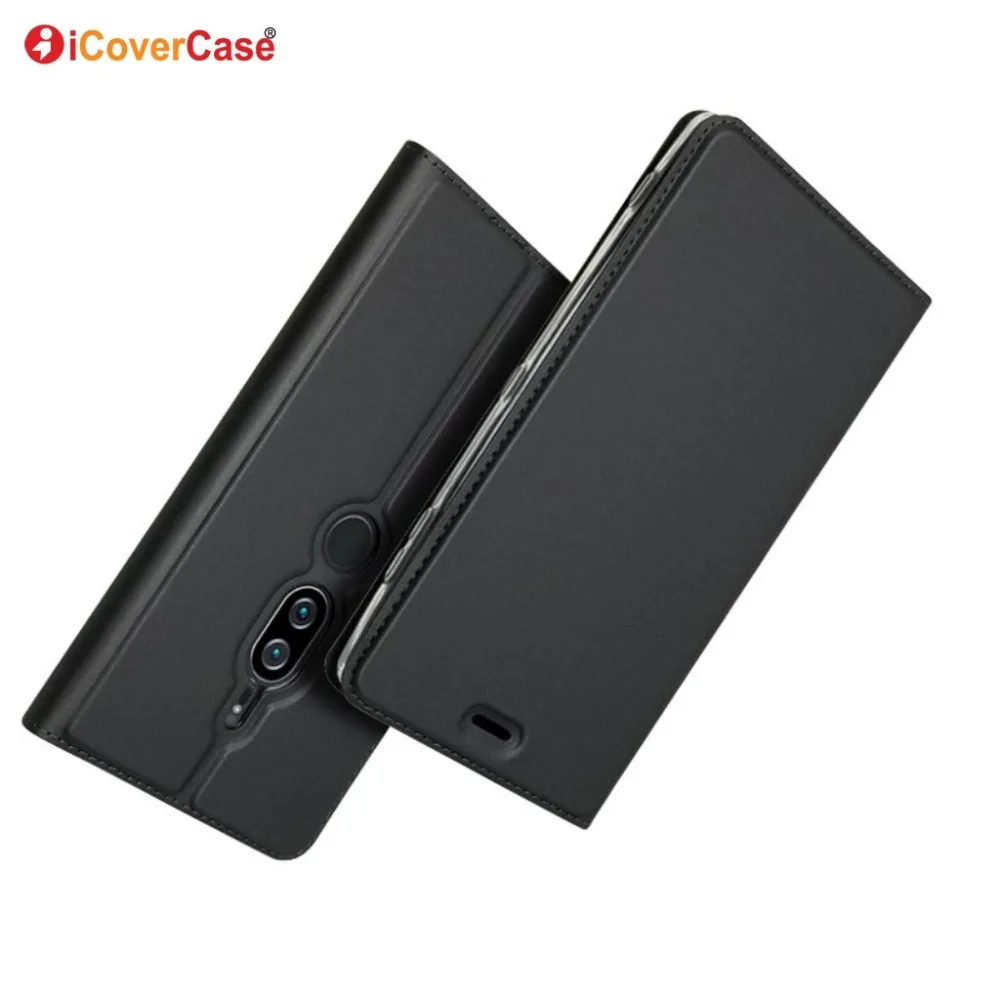 

Ultra-thin PU Leather Flip Wallet Case Stand Cover For Sony Xperia XZ2 Premium