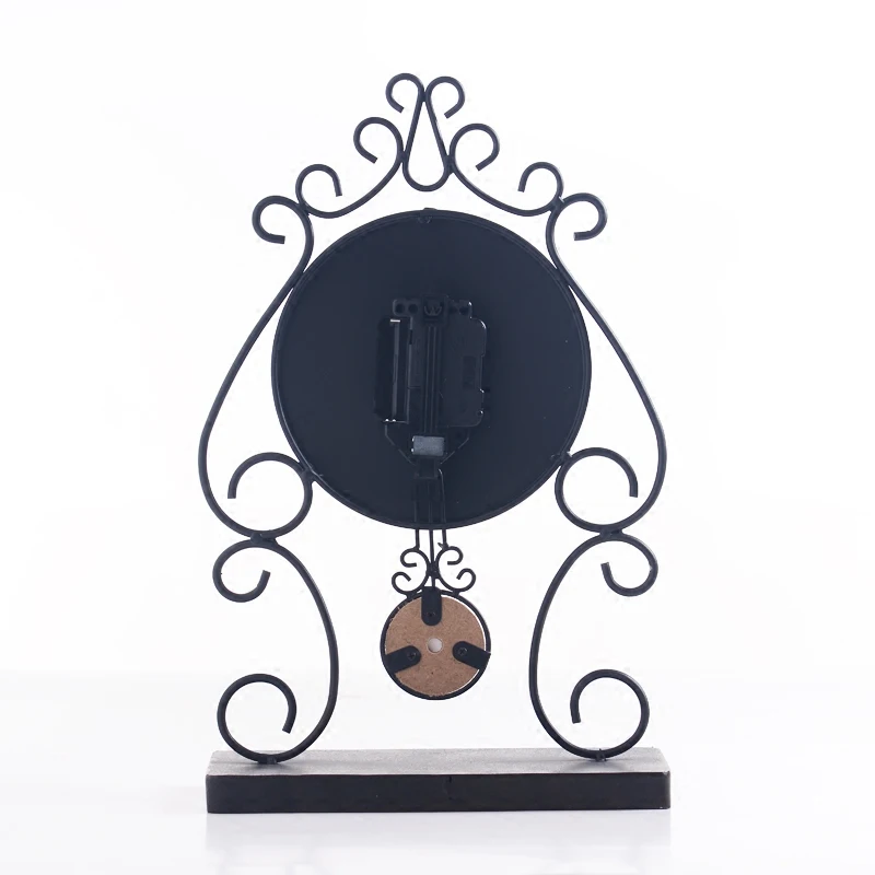 Новинка Эйфелева Башня Настольные Часы Старинные Деревянные С Маятником Немой