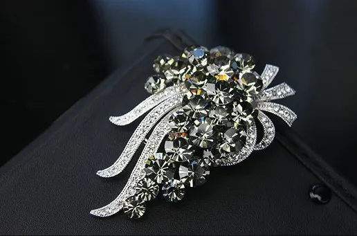 2 5 дюймов Большой со стразами идеально сочетаются с нарядным Стразы голубого