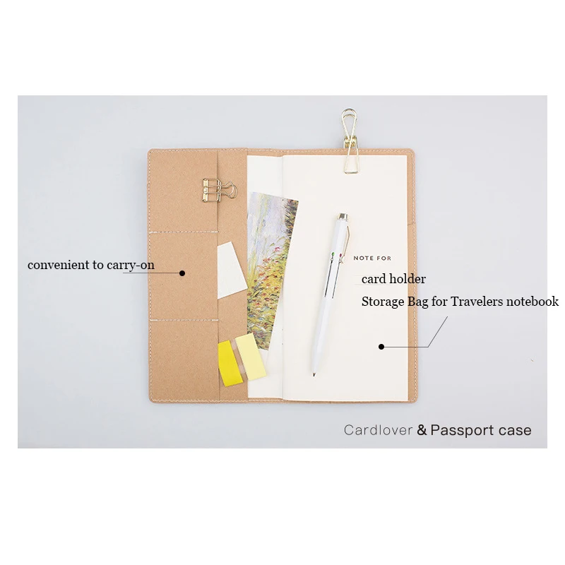 Из крафт бумаги в винтажном стиле Портативный паспорт Чехол для ноутбука