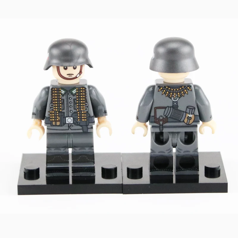 5 шт. Weltkrieg 2 Немецкий Снежный солдат медник части солдат оружие фигурки аксессуары военные строительные блоки игрушки для детей
