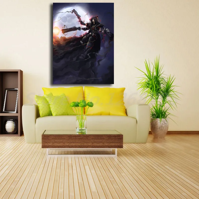Reaper Death Blossom Overwatchs Art Wallpaper Canvas Posters Prints Wall Painting Decorative Picture Modern Home Decoration | Дом и сад