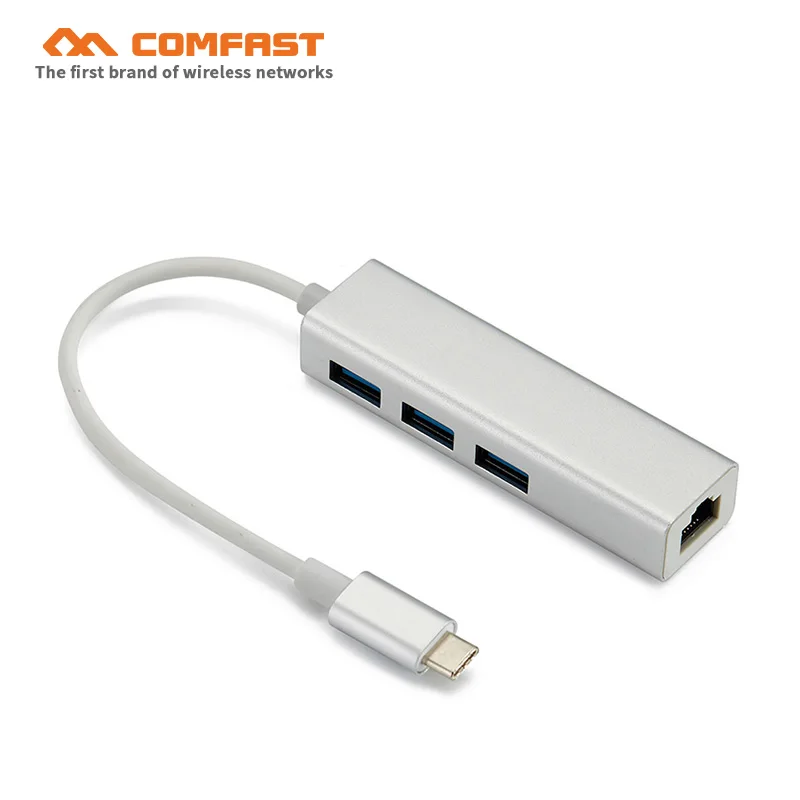 100/1000 м сетевой адаптер + концентратор usb3.0 гигабит Ethernet порт костюм для новой MAC book