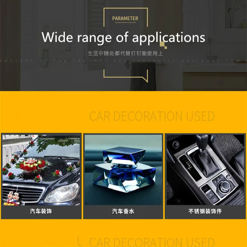 10 шт. двусторонние прозрачные пластиковые наклейки на присоске | Дом и сад