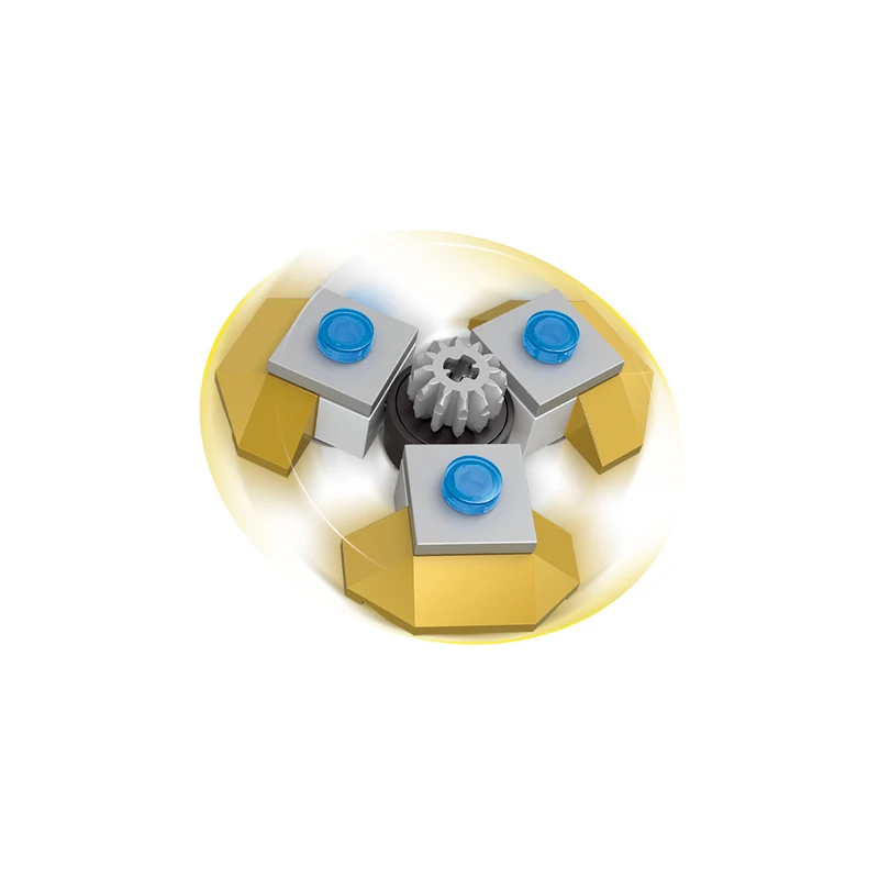 6 Sets New Hand Spinner Triangle Crabs Rotating Bearing Blocks Autism Tip Gyro Ball Rainbow Color Bluding | Игрушки и хобби