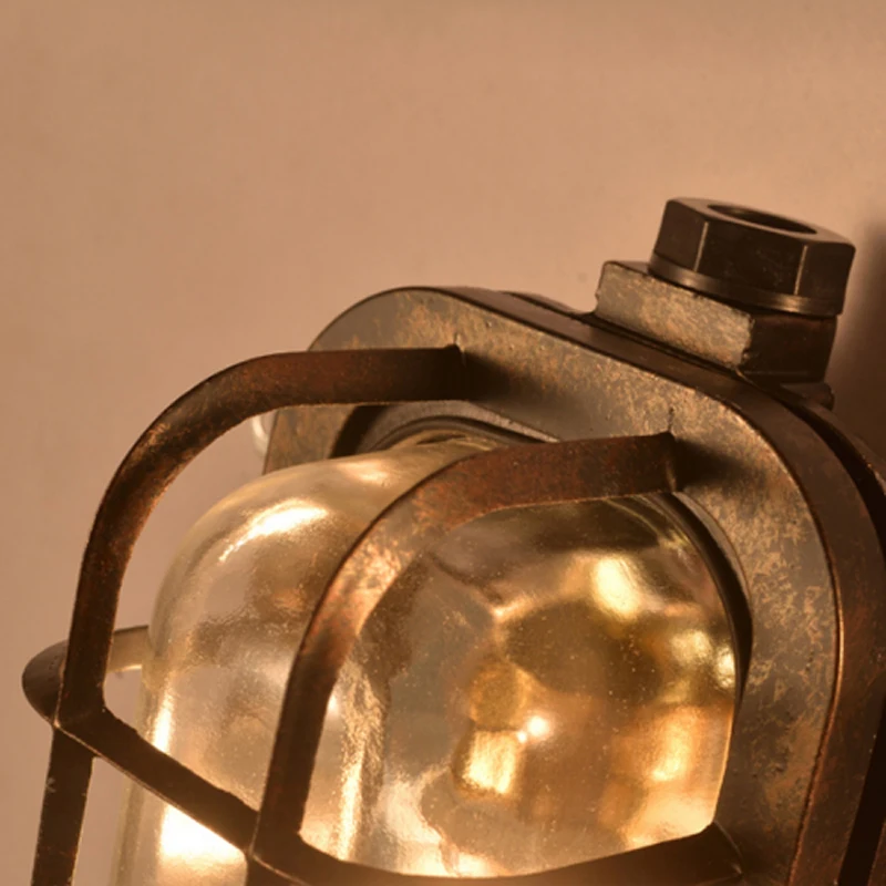 American Retro Industrial Creative Wall Lamp Loft Personality Bar Decoration Waterproof Explosion-proof Outdoor E27 Lighting | Лампы и