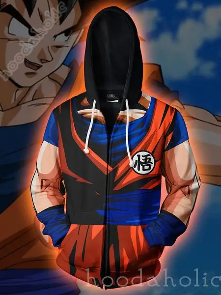 Новинка года; сезон осень-зима; толстовки с 3d принтом; Жемчуг дракона; Vegeta; Косплей; толстовка на молнии; куртка с капюшоном; одежда; толстовки; X Task Force