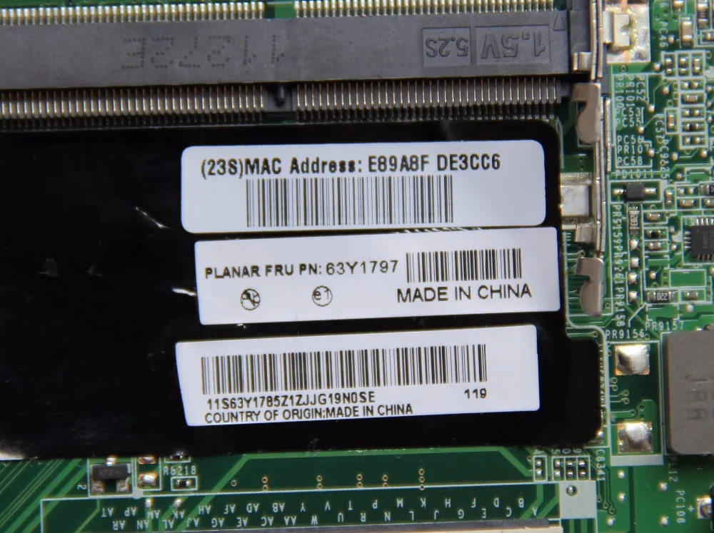 63Y1797     Lenovo L420 DAGC9EMB8E0 HM65 DDR3,  ,