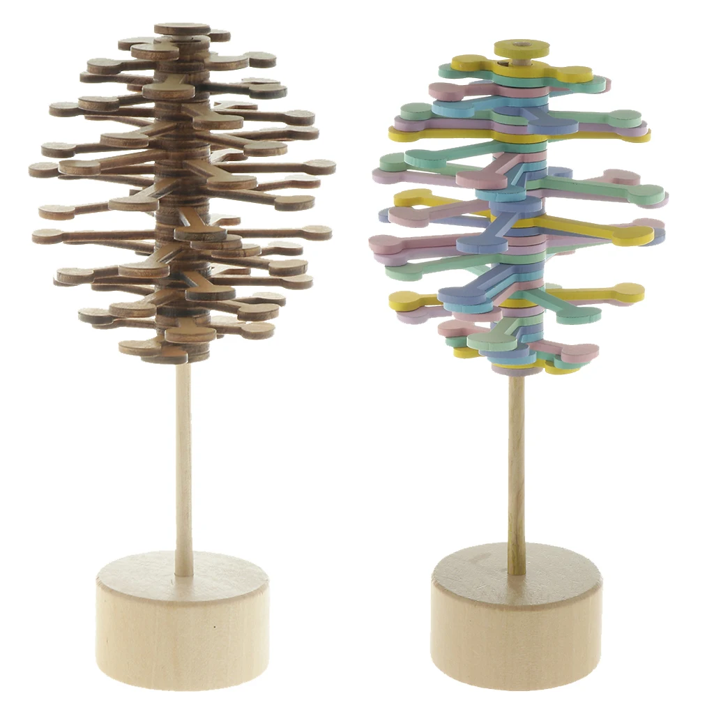 

Деревянный Вращающийся леденец, сенсорная визуальная настольная игрушка для релаксации, новые игрушки для детей и взрослых, 24,5 см