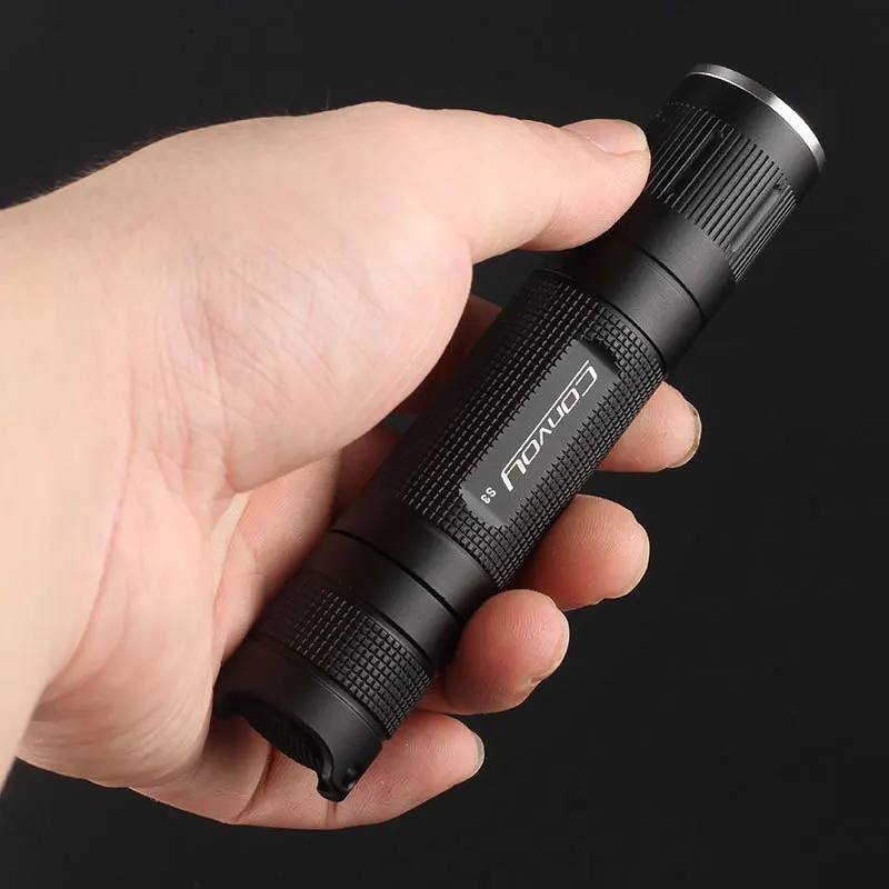 Convoy S3 Cree XM-L2 U2-1A LED Flashlight Torch Lantern Powerful Self Defense Camping light lamp for Bicycle-black | Лампы и освещение