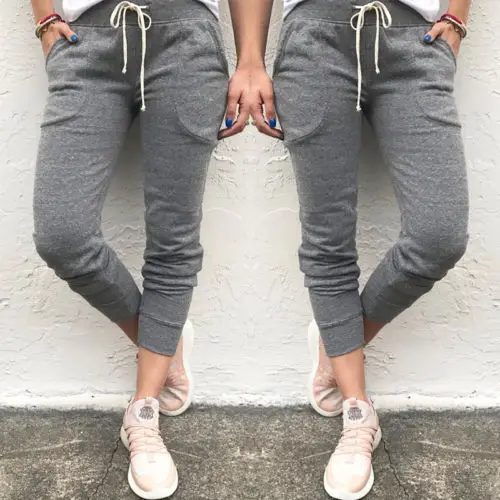 Женские свободные шаровары в стиле хип хоп Свободные мешковатые брюки слаксы