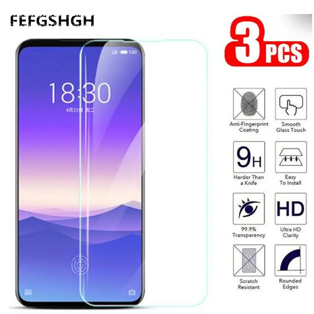 Закаленное стекло 2.5D 9H для MEIZU 16 s защита экрана защитная пленка стекло|Защитные