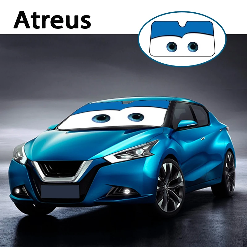Atreus 1 шт. мультяшное автомобильное окно лобовое стекло крышка ветрового стекла