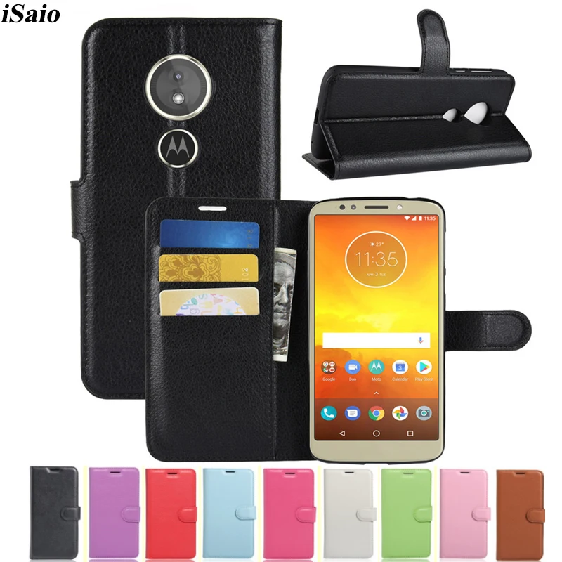 Чехол Кошелек для Motorola Moto E5 Plus кожаный чехол книжка E5Plus MotoE5 телефона подставка из