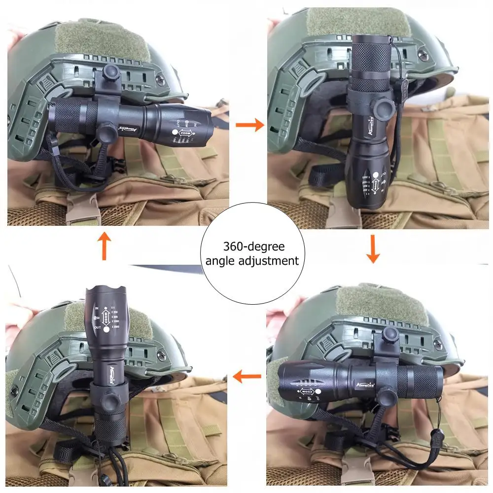 AloneFire M370 2 шт. Тактический зажим для шлема шахтеров лампа колпачок шлем вспышка Светильник Зажим открытый светодиодный светильник держатель головной светильник крепление