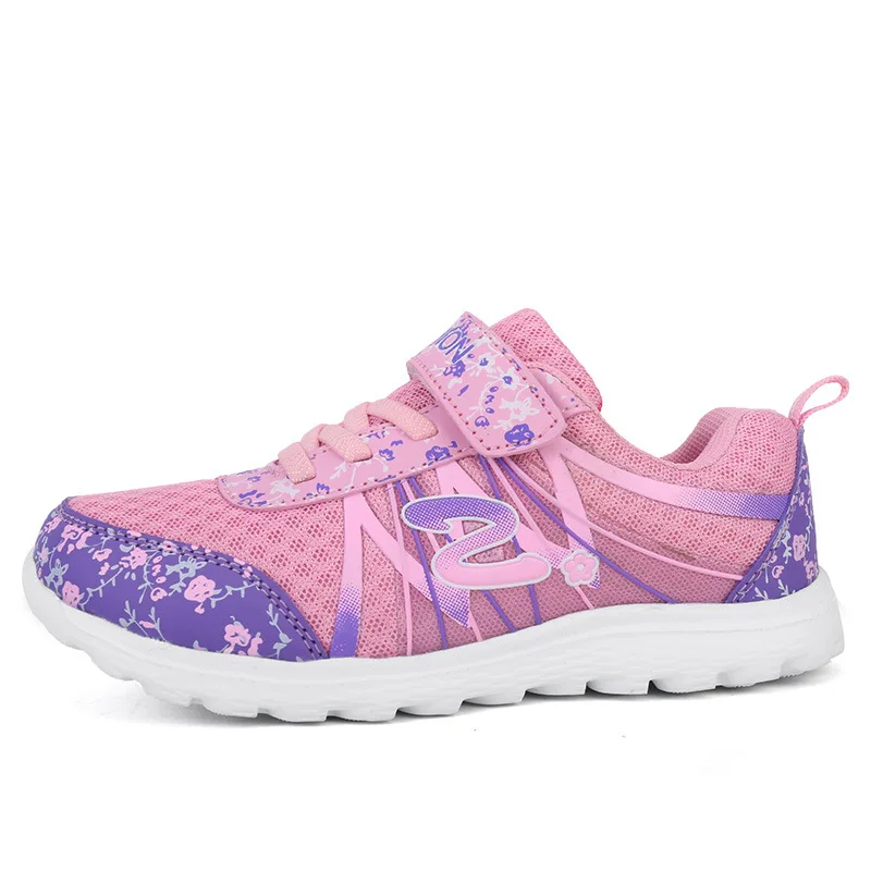 2017 Spring/Autumn Children Girl Sports Shoes Fashion Sneaker Kids Casual Cartoon Princess Breathable | Детская одежда и обувь