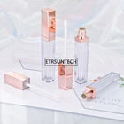 103050 шт Розовое золото блеск для губ бутылка, пластиковая пустая Косметическая трубка для губ многоразового использования, бутылка для хранения жидкой помады F2286