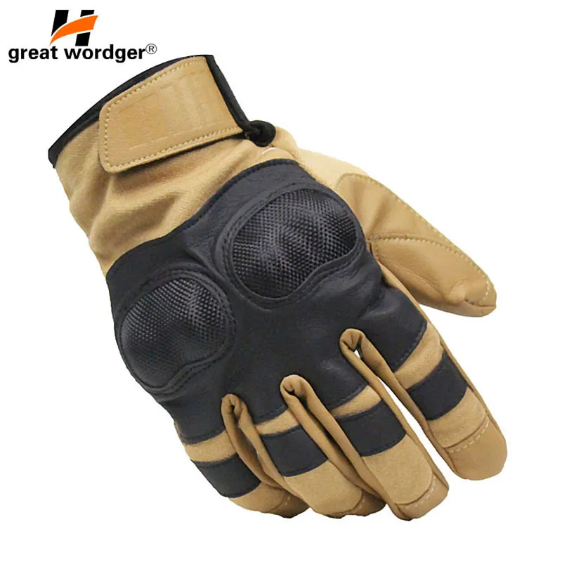 

US Military Tactical Gloves Outdoor Sports Army Finger Bicycle Motocycle Slip-resistant Carbon Fiber Combat Tortoise Shell Glove