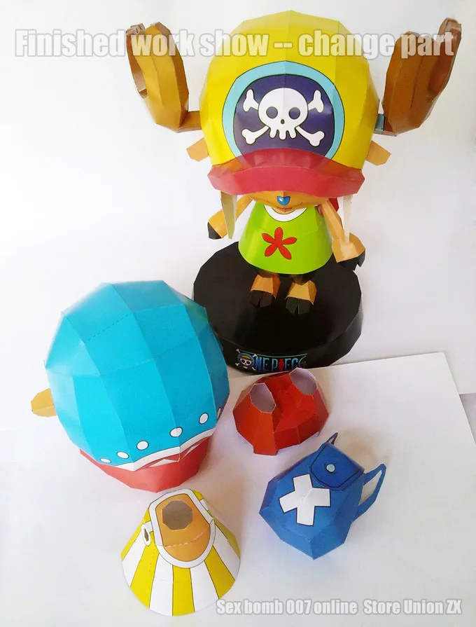 Новая аниме &quotone piece&quot tony chopper 3d бумажная модель Фигурки игрушки для хобби детей