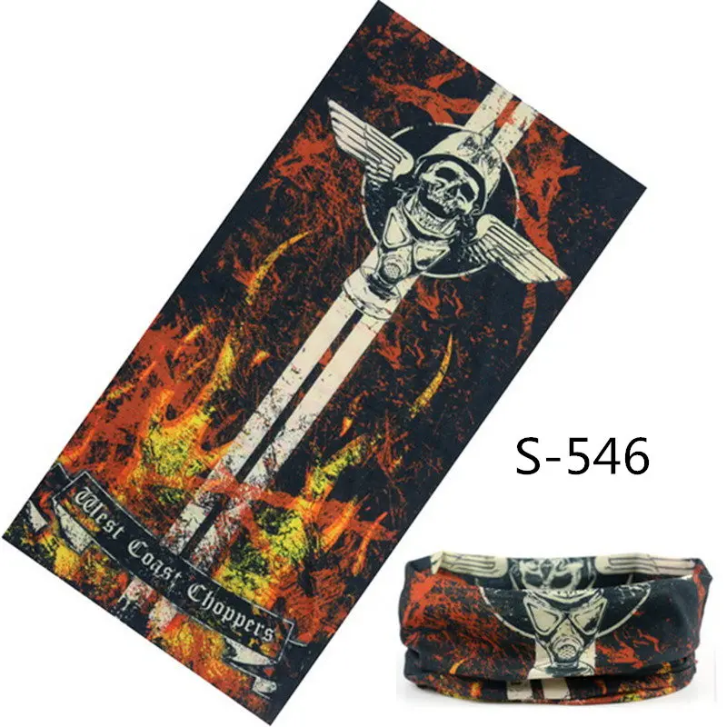 Многофункциональный Бандана мотоцикл повязки на голову с черепом 100% полиэстер