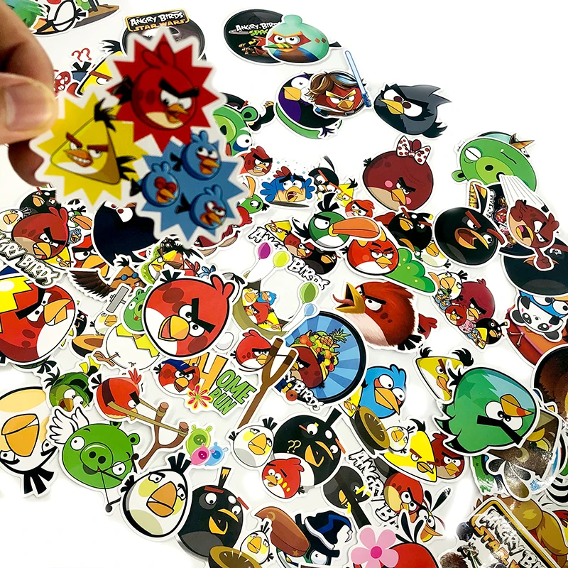 100 шт мультяшная игра серия сердитая красная птица игрушка для птиц наклейка для скейтборда гитара мотоцикл DIY багаж грузовик