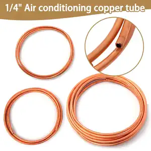 Катушка из красной меди 14 дюйма, 1234571020 м R410A, мягкая латунная, медная труба, катушка для труб 99.9% T2, сделай сам, охлаждение