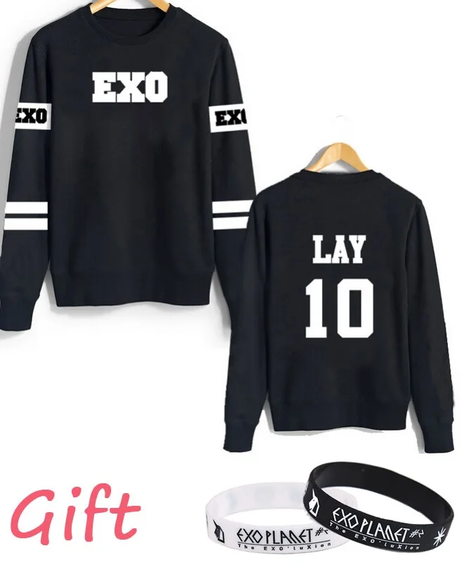 10 WEJNXIN Kpop Exo толстовки для мужчин и женщин Harajuku флисовый пуловер с длинными рукавами толстовки хип-хоп толстовка брендовая одежда спортивный костюм - Цвет: 10