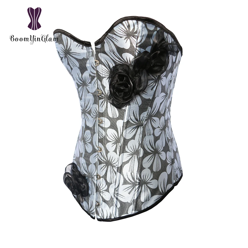 Корсет женский атласный с лентой на шнуровке 825 #|Бюстье и корсеты| |