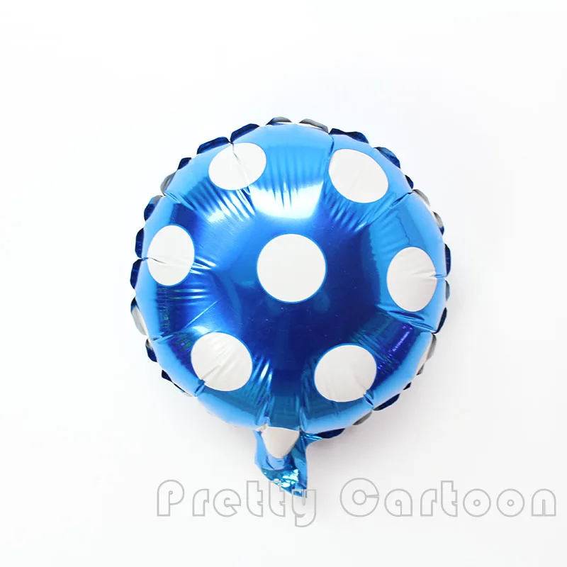 10inch 30pcs/lot round Polka Dot Balloons foil air-filled ballons for birthday wedding party decor globos inflatable balloon | Дом и сад