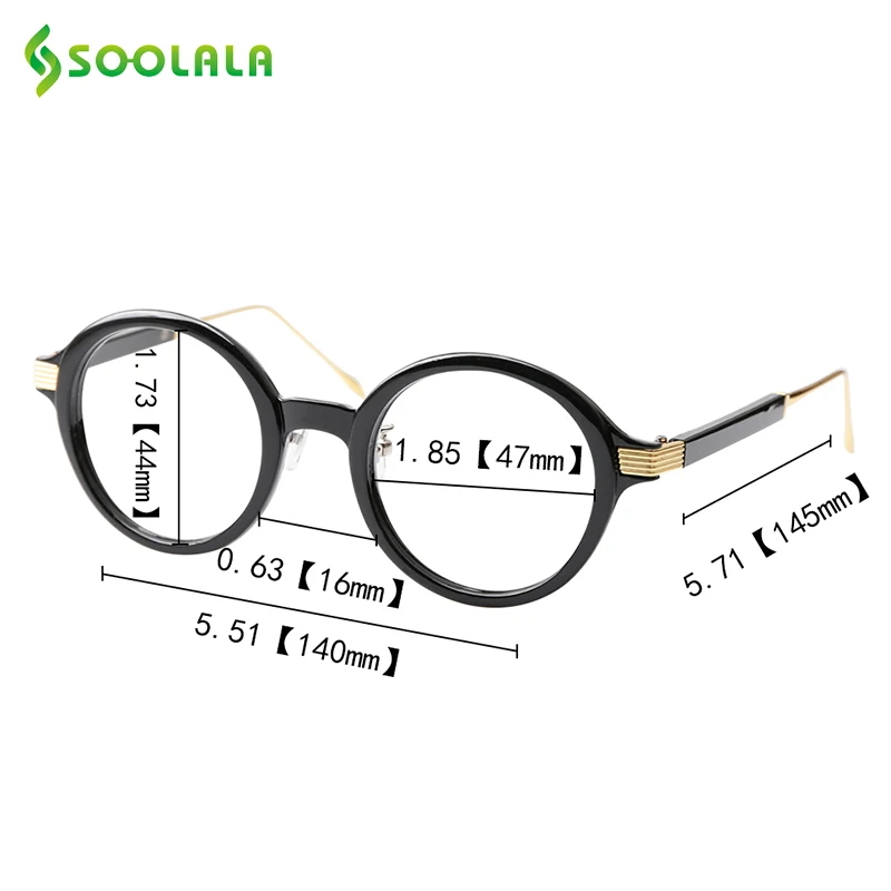 SOOLALA TR90, круглые очки для чтения, женские и мужские, дешевые очки для чтения, прозрачные линзы, высокое качество, очки по рецепту+ от 0,5 до 4,0