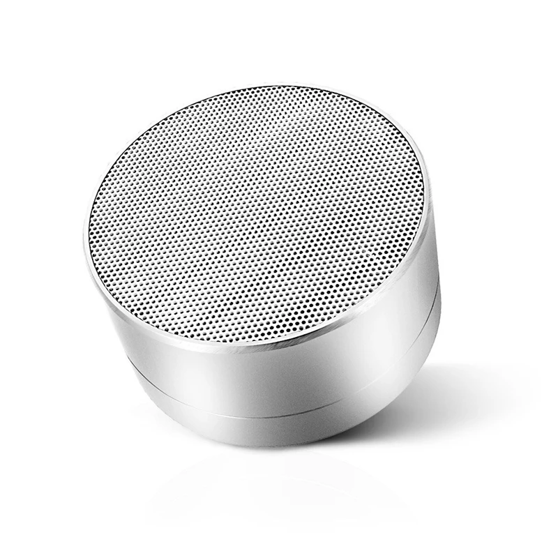 LED металлический беспроводной динамик Bluetooth колонки бас с микрофоном портативный