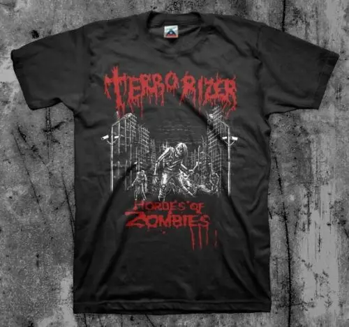 Терроризатор 'орды зомби' Футболка (Napalm Carcass Grindcore) Новая мода мужские топы