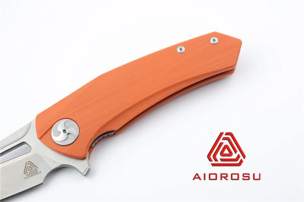 Aiorosu TORNADO Складной Нож EDC 440C Stonewash лезвие