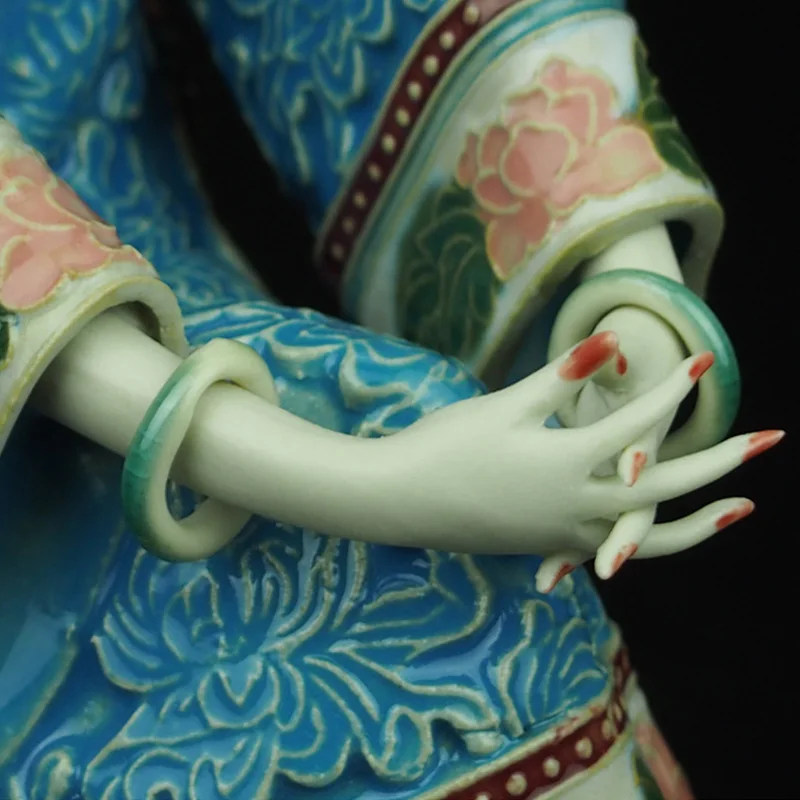 Фарфор Антиквариат Искусство Коллекционная Механическая Фигурка Традиционный