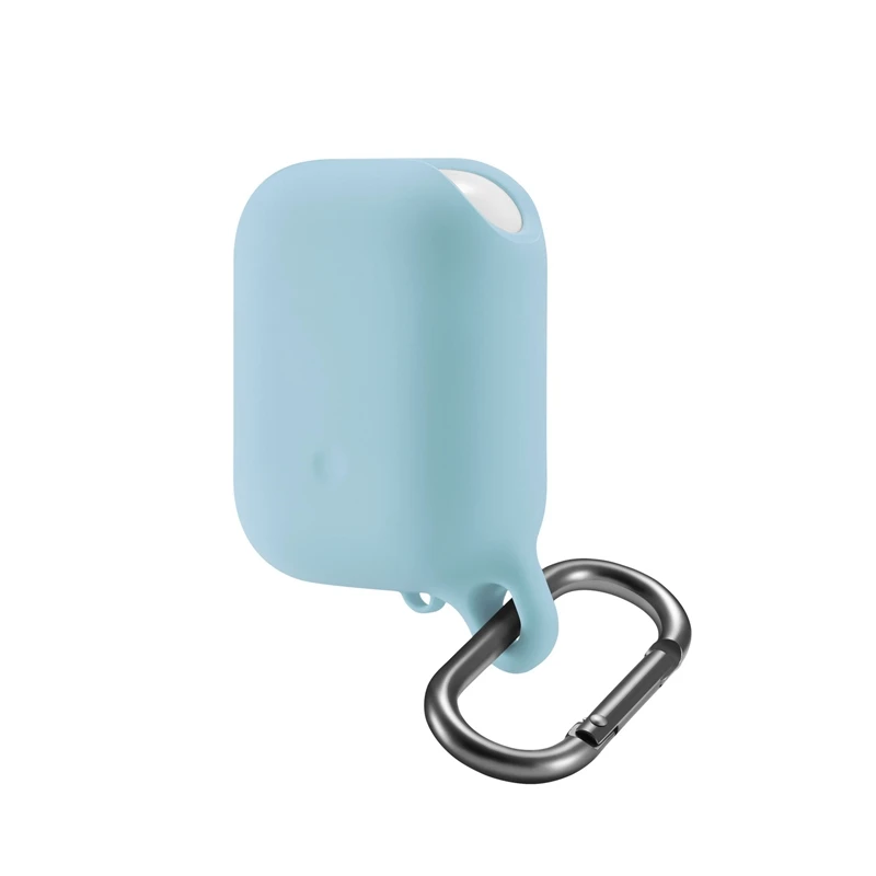Водонепроницаемый чехол для наушников Airpods 2& 1 мягкий гладкий силиконовый Bluetooth беспроводной чехол для наушников Airpods с кольцом-держателем