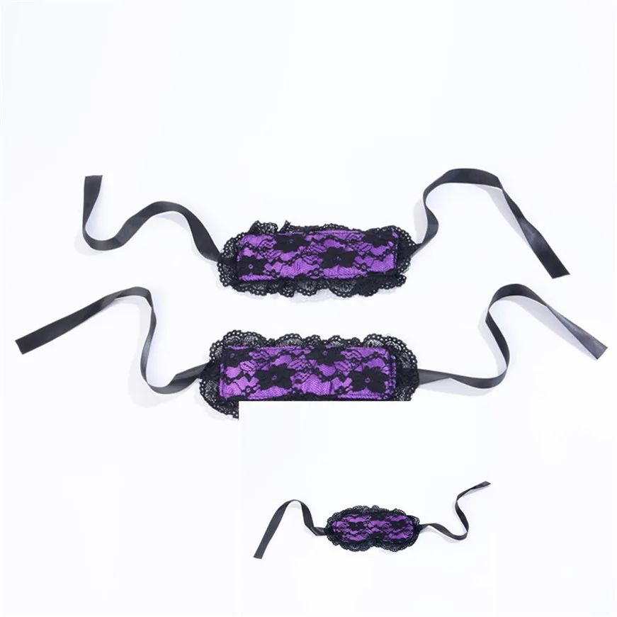 Women's Lace UPS Handcuffs Suits eye mask | Красота и здоровье