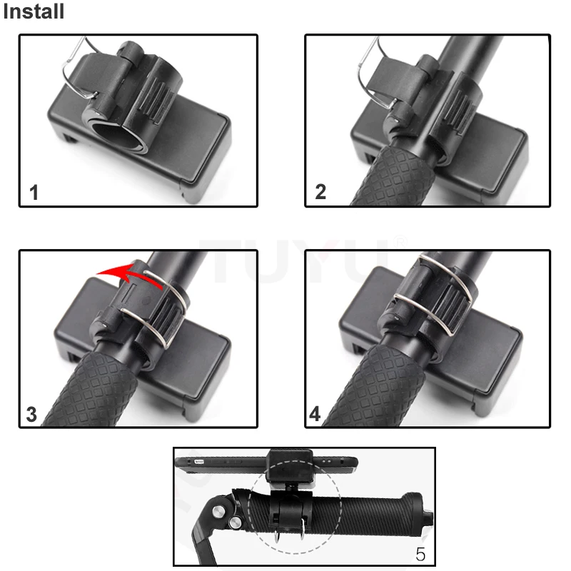 Go Pro Аксессуары 3 way Grip Arm штатив монопод Selfie stick Mount для Gopro Hero 4 5 xiaoyi SJCAM EKEN h9 sports