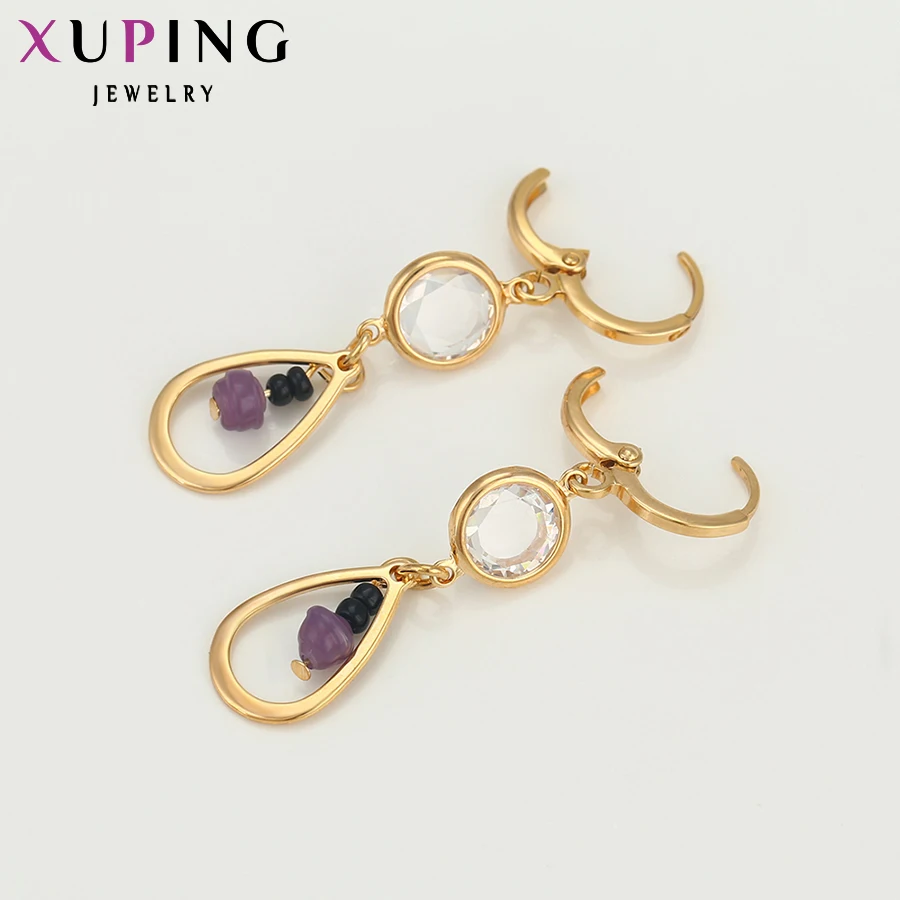 Xuping модные серьги Хорошее качество ювелирные изделия для женщин новые блестящие длинные висячие серьги свадебный красивый дизайн S26, 1-90207