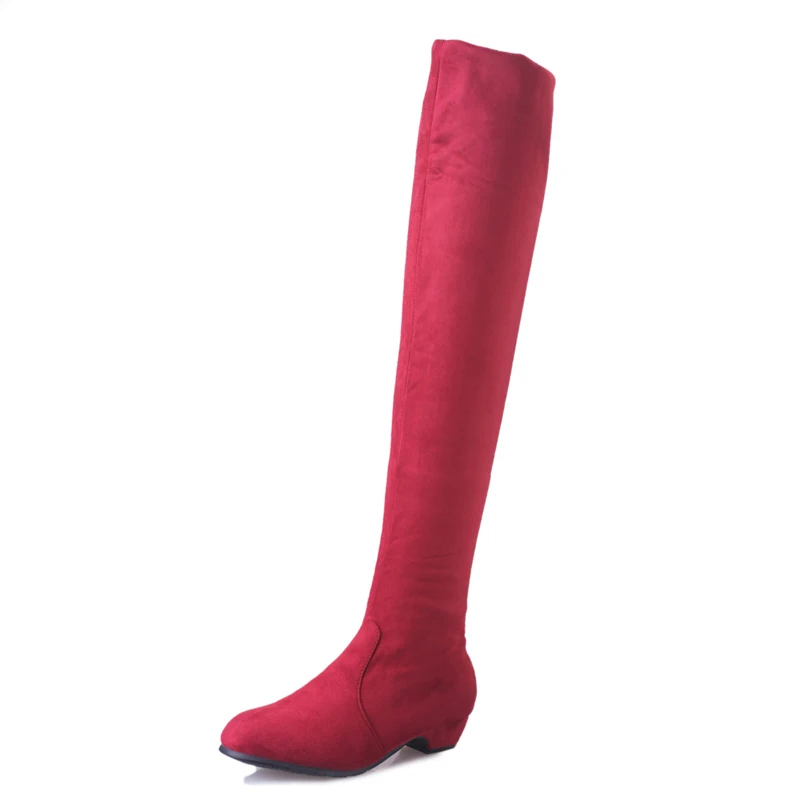GAOKE/женские высокие сапоги Модные женские выше колена Сезон осень-зима Bota Feminina