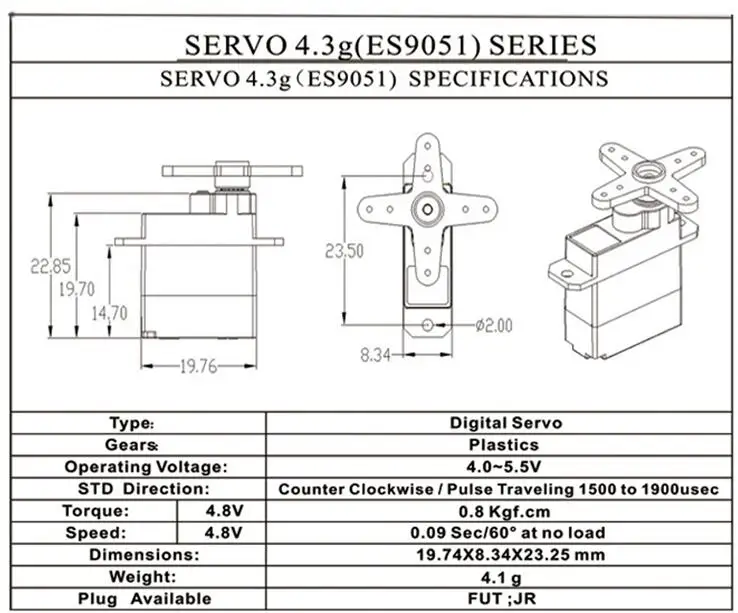 2 шт. EMAX ES9051 ES9251II сервопривод 4 3 г 5 Мини цифровой рулевой механизм EPP 3D F3P руль для