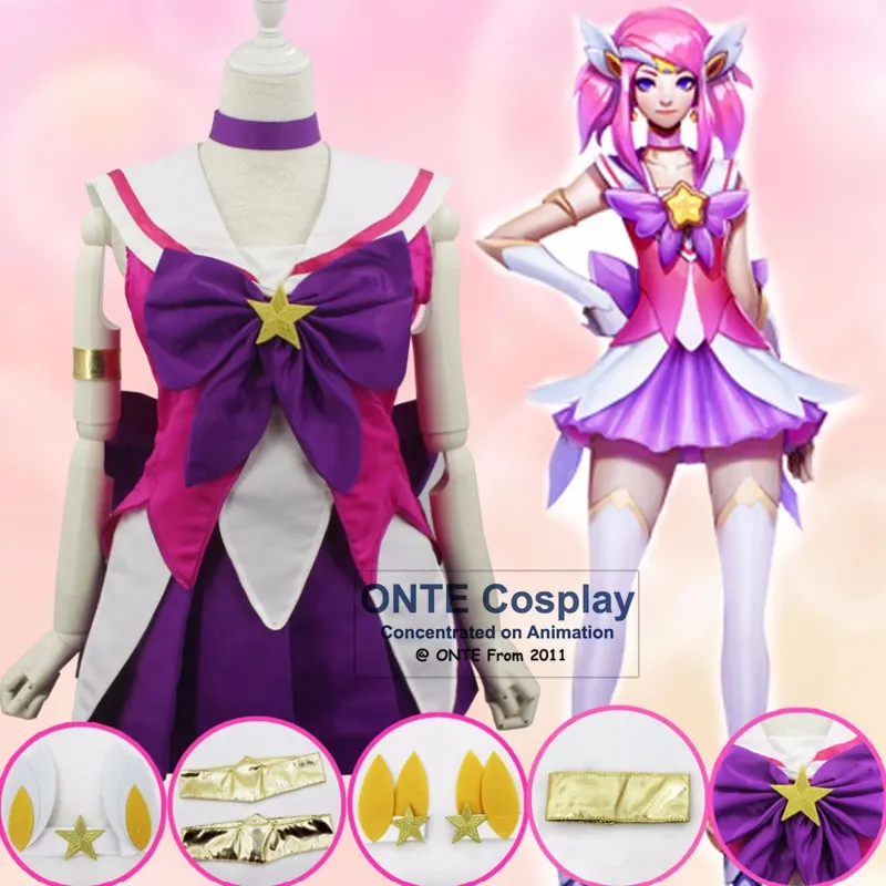 Фото Игры костюмы для косплея LOL The Lady Of Luminosity Lux женский костюм моряка нарядная одежда платье для Хэллоуина карнавальная вечеринка №1