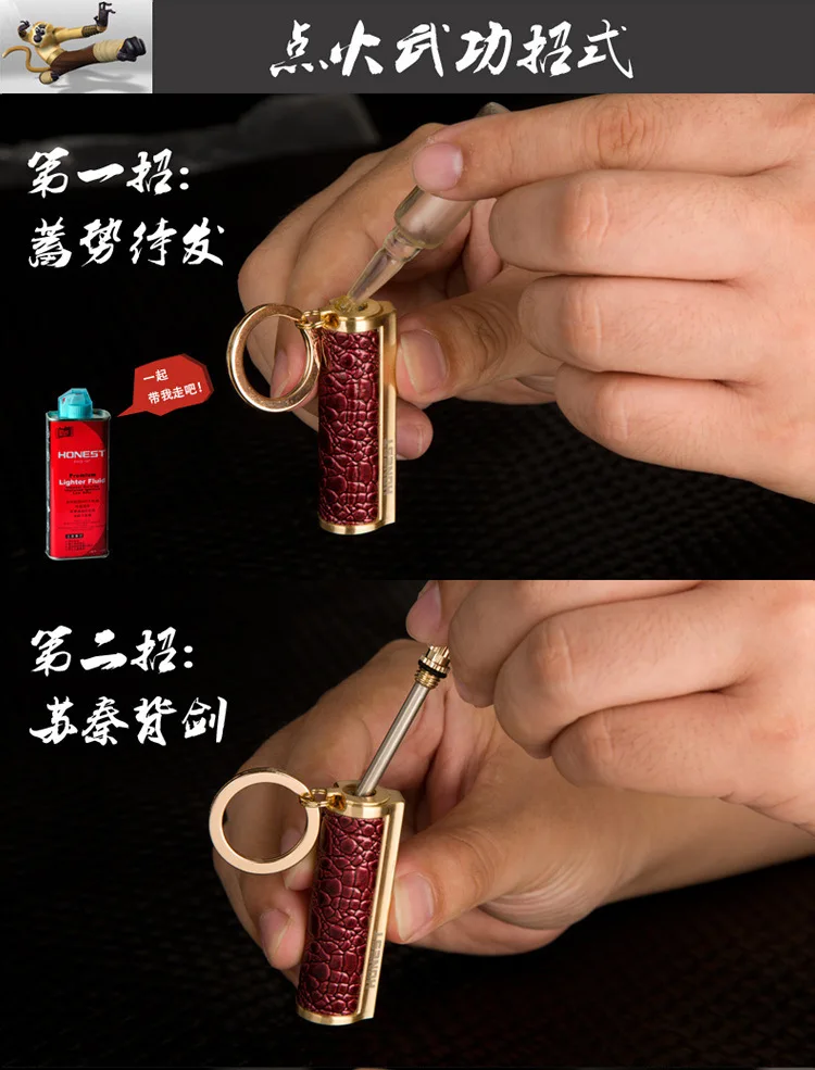 

Long Strip Portable Ten thousand Times Matches Oil Lighter Paste Skin Cigarette Lighter Windproof Petrol Lighters