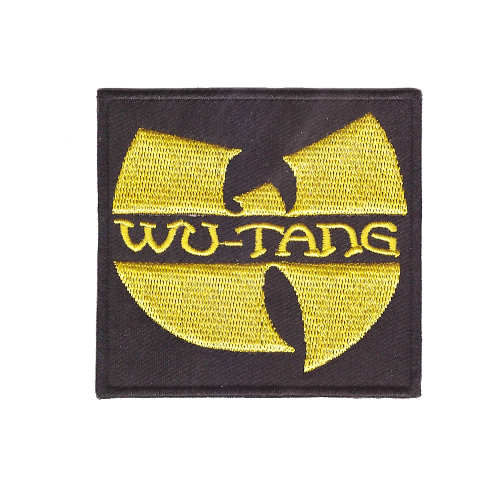 Джинсовый патч Wu Tang Clan hardcore HIP HOP band iron on applique вышитый патч|Заплатки| |