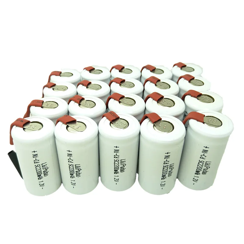 30 шт./лот SUBC аккумуляторная батарея SC 1 2 V 2200mAh NI-CD 15A питания для Hitachi Bosch |