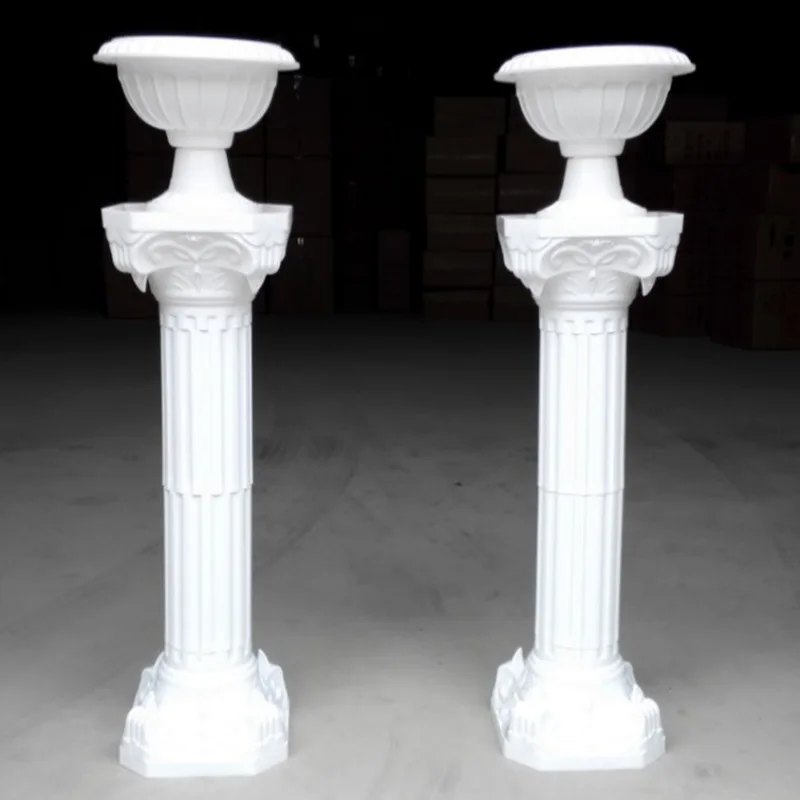 Roman column set 2 шт./лот, пластиковые римские колонны, модные свадебные реквизиты, декоративные римские колонны белого цвета, пластиковые колонны, дорожные, цитируемые, вечерние, для мероприятий - Цвет: Roman column set