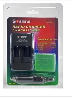 SOSHINE 2 слота 16340 17355 14520 CR123 CR2 литиевая батарея 3 7 в зарядное устройство