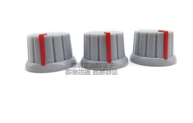 10pcs Two-color potentiometer cap Encoder Band switch Plastic Knob 24MM*15MM Flower handle hole 6MM | Обустройство дома